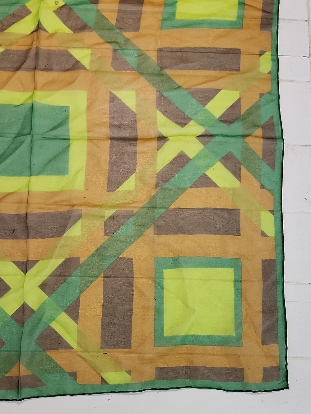 Vera Neumann Vintage 1970's Chiffon Square Scarf